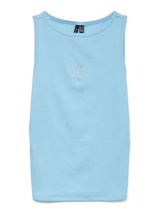 Zdjęcie produktu Vero Moda Top w kolorze błękitnym rozmiar: L