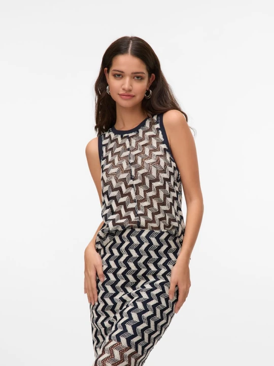 Zdjęcie produktu Vero Moda Top w kolorze granatowym rozmiar: L