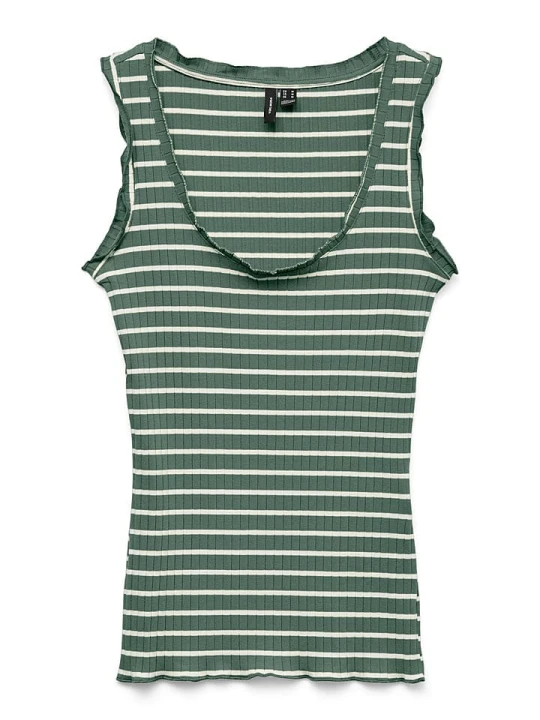 Zdjęcie produktu Vero Moda Top w kolorze zielono-białym rozmiar: XS