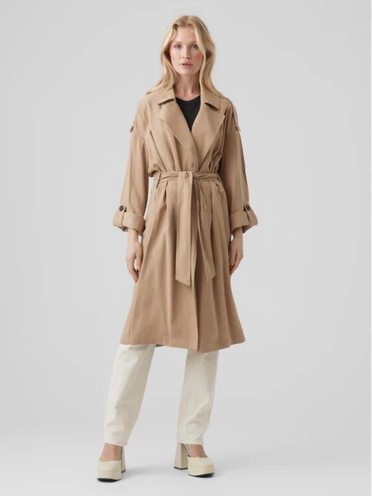 Zdjęcie produktu Vero Moda Trencz Bella 10252979 Beżowy Relaxed Fit
