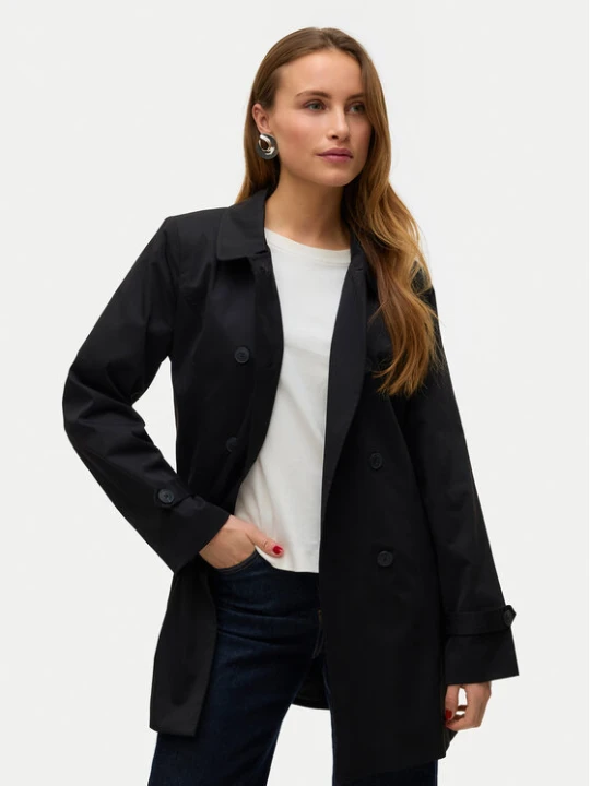Zdjęcie produktu Vero Moda Trencz Chelsea 10329343 Czarny Regular Fit