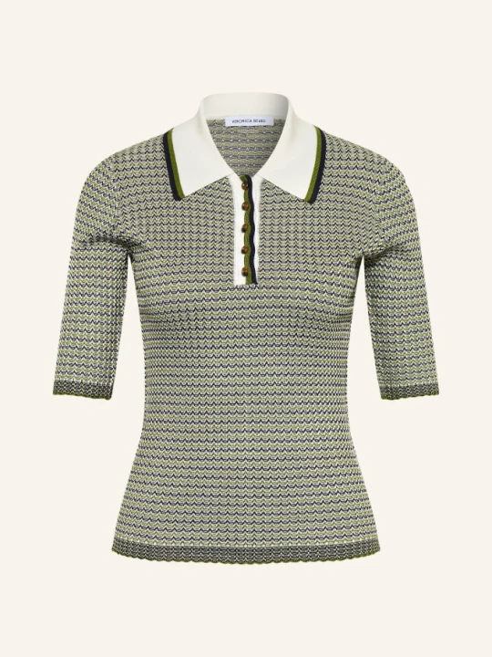 Zdjęcie produktu Veronica Beard Dzianinowa Koszulka Polo Soza gruen