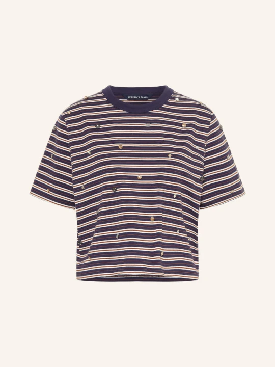 Zdjęcie produktu Veronica Beard T-Shirt Sebastian Z Kamieniami Ozdobnymi blau