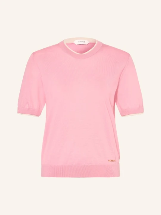 Zdjęcie produktu Versace Dzianinowa Koszulka rosa różowy