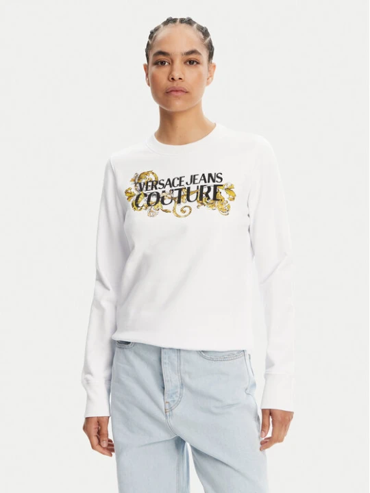 Zdjęcie produktu Versace Jeans Couture Bluza 78HAIC06 Biały Regular Fit