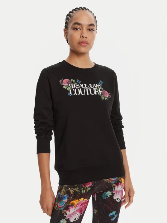 Zdjęcie produktu Versace Jeans Couture Bluza 79HAIB00 CFB00 Czarny Regular Fit