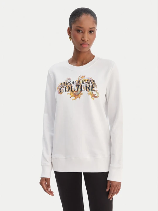 Zdjęcie produktu Versace Jeans Couture Bluza 80HAIE02 CF00E Biały Regular Fit