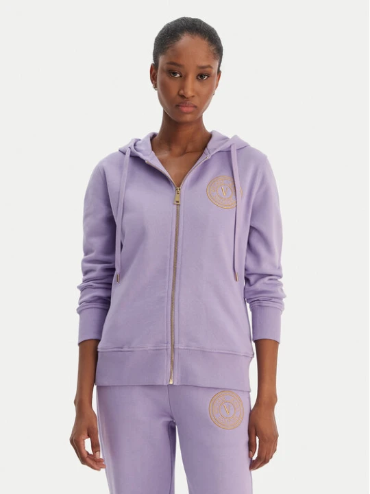 Zdjęcie produktu Versace Jeans Couture Bluza 80HAIT02 CF01T Fioletowy Regular Fit