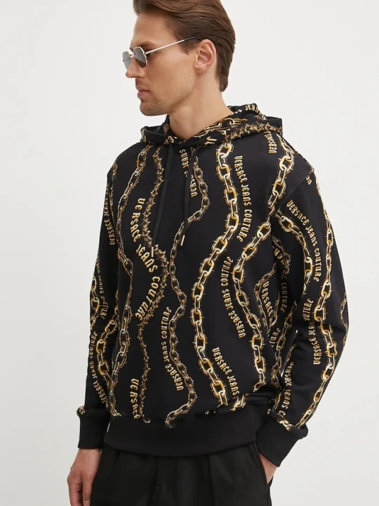 Zdjęcie produktu Versace Jeans Couture bluza bawełniana czarny