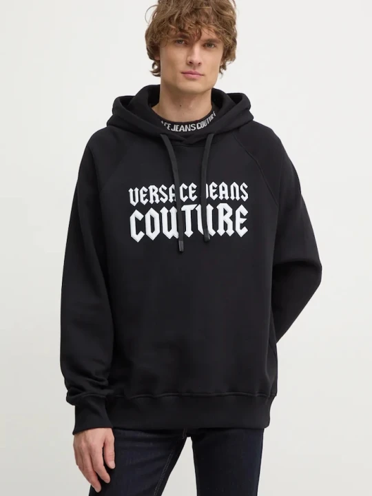 Zdjęcie produktu Versace Jeans Couture bluza bawełniana czarny