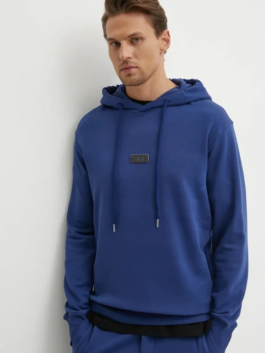 Zdjęcie produktu Versace Jeans Couture bluza bawełniana niebieski