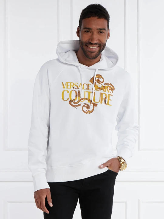 Zdjęcie produktu Versace Jeans Couture Bluza SERIGRAFICHE | Relaxed fit biały