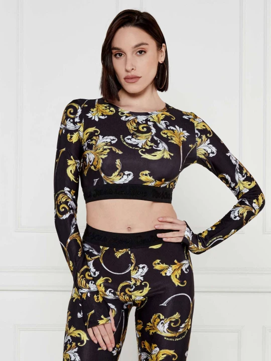 Zdjęcie produktu Versace Jeans Couture Bluzka | Cropped Fit czarny