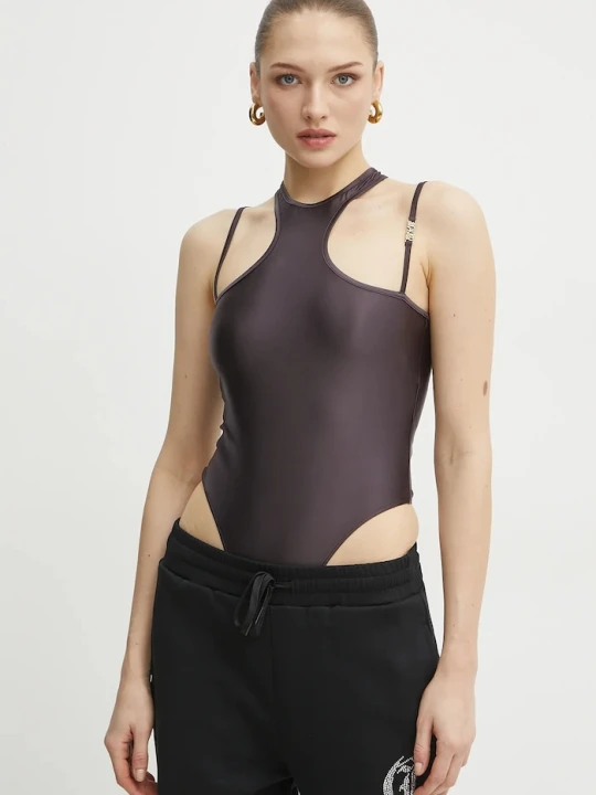Zdjęcie produktu Versace Jeans Couture body fioletowy