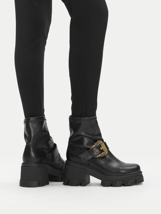 Zdjęcie produktu Versace Jeans Couture Botki 79VA3S80 Czarny