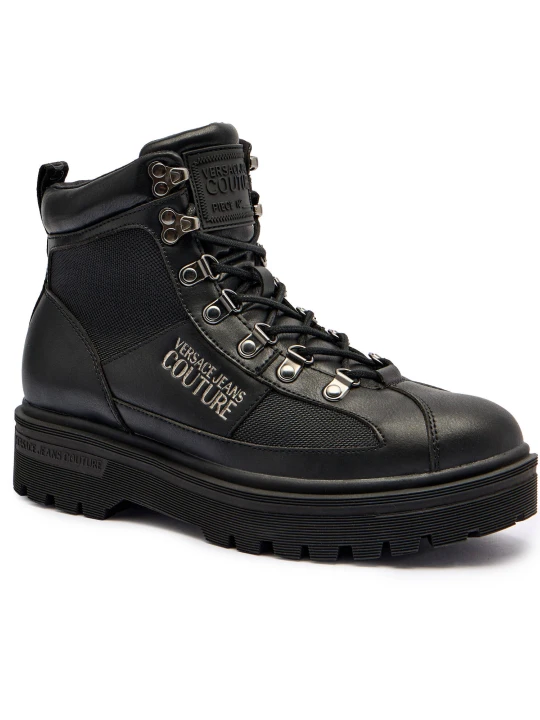 Zdjęcie produktu Versace Jeans Couture Buty wysokie SYRIUS DIS. 46 | z dodatkiem skóry czarny