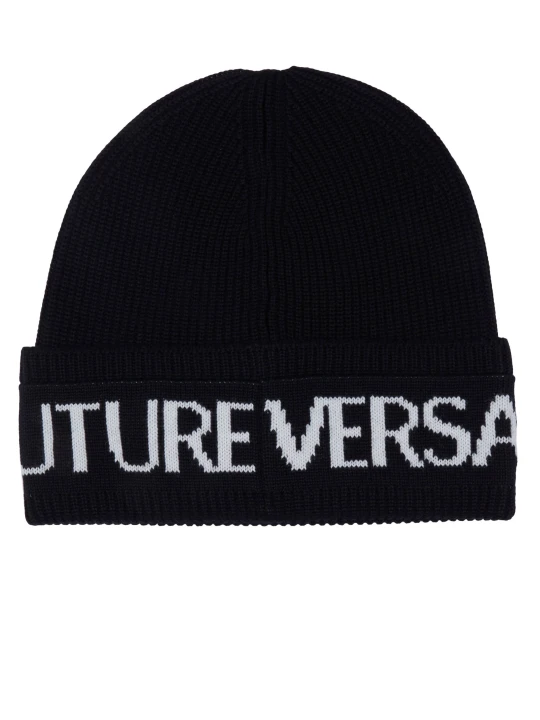 Zdjęcie produktu Versace Jeans Couture Czapka | z dodatkiem wełny czarny