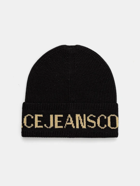 Zdjęcie produktu Versace Jeans Couture czapka z wełną czarny