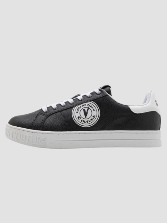 Zdjęcie produktu VERSACE JEANS COUTURE Czarne sneakersy męskie Fondo Court 88 DIS. SK1, Rozmiar 45