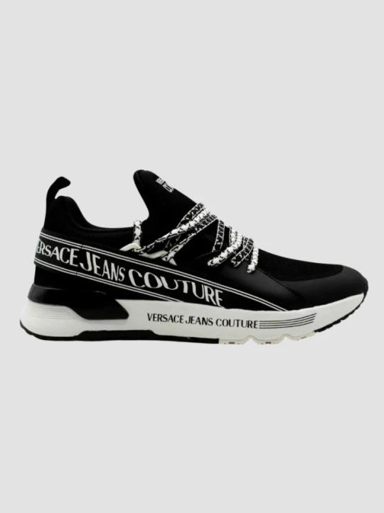 Zdjęcie produktu VERSACE JEANS COUTURE Czarne sneakersy męskie Fondo Dynamic Dis. Sa3, Rozmiar 45