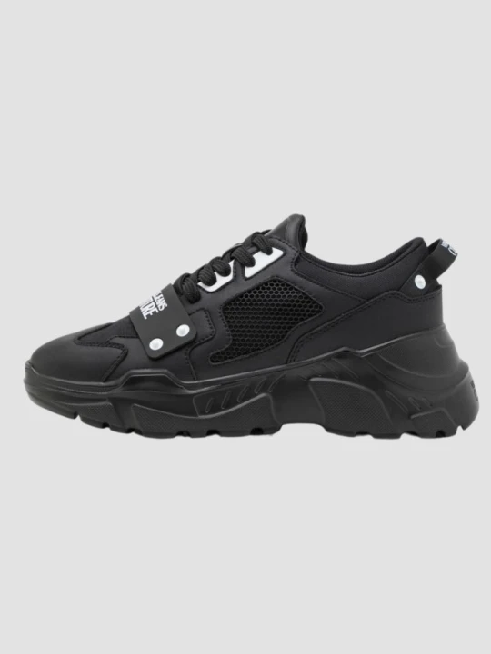 Zdjęcie produktu VERSACE JEANS COUTURE Czarne sneakersy męskie Fondo Speedtrack DIS. SC4, Rozmiar 43