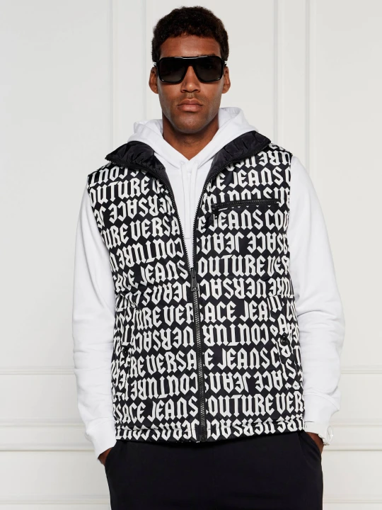 Zdjęcie produktu Versace Jeans Couture Dwustronny bezrękawnik GILET | Regular Fit czarny