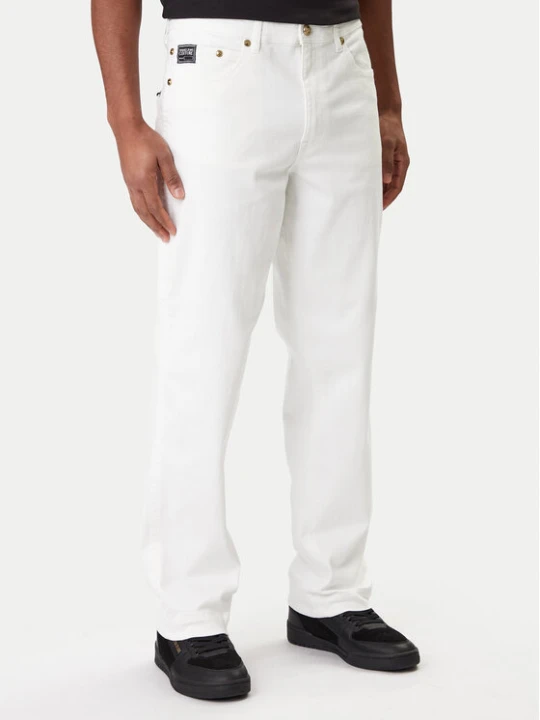 Zdjęcie produktu Versace Jeans Couture Jeansy 80GAB5RE CEWCA Biały Straight Fit
