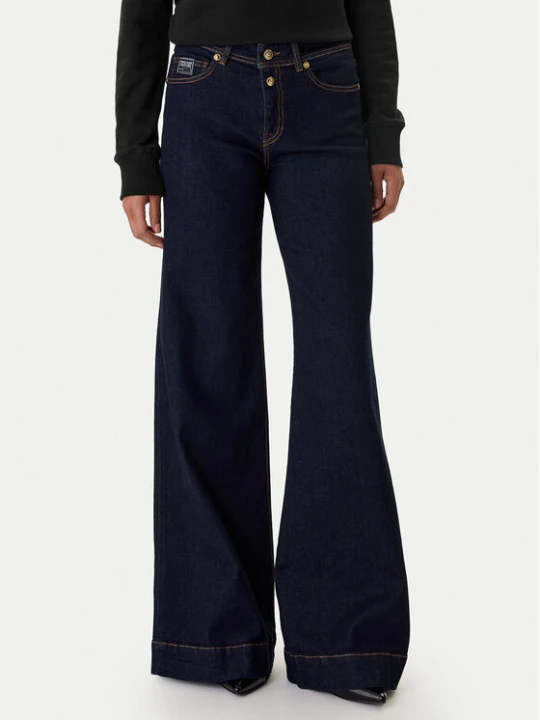 Zdjęcie produktu Versace Jeans Couture Jeansy 80HAB561 DW042L54 Granatowy Wide Leg
