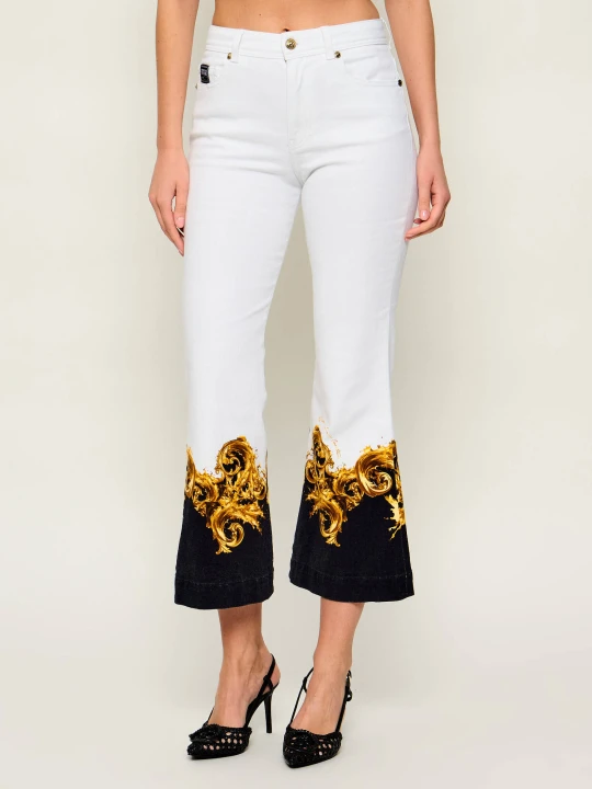 Zdjęcie produktu Versace Jeans Couture Jeansy | flare fit biały