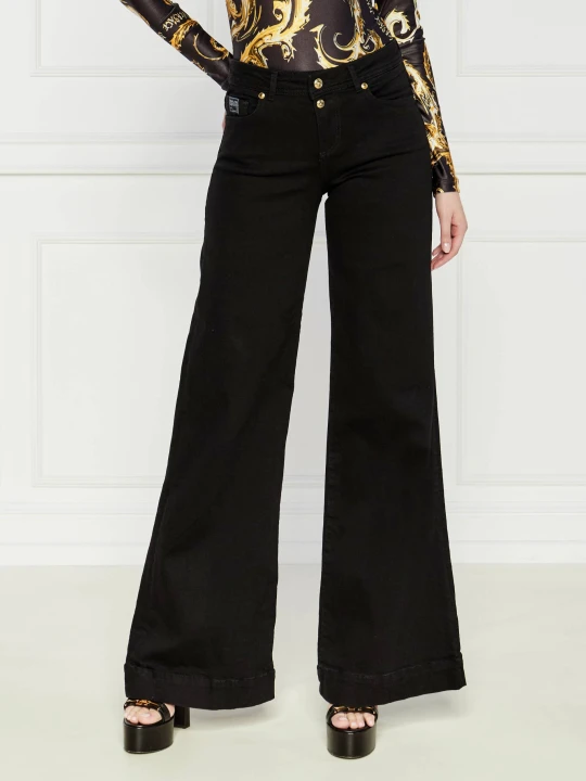 Zdjęcie produktu Versace Jeans Couture Jeansy | flare fit czarny