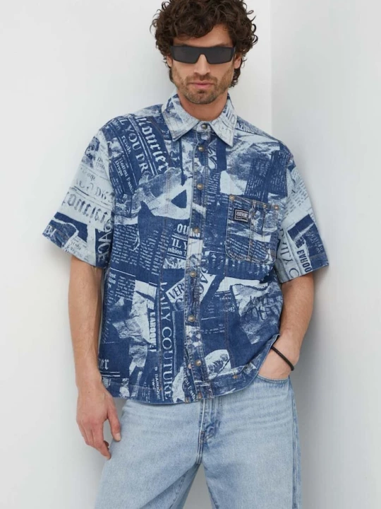 Zdjęcie produktu Versace Jeans Couture koszula granatowy