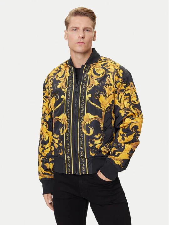 Zdjęcie produktu Versace Jeans Couture Kurtka bomber 79GASD07 CQ20D Czarny Regular Fit