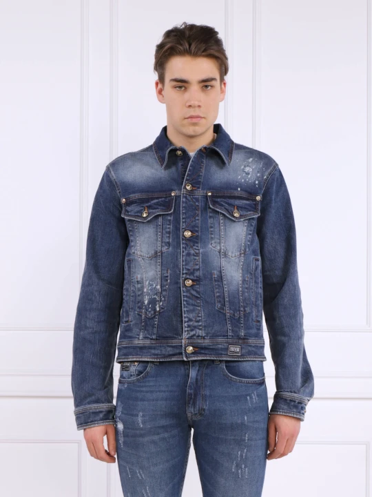 Zdjęcie produktu Versace Jeans Couture Kurtka jeansowa | Regular Fit granatowy