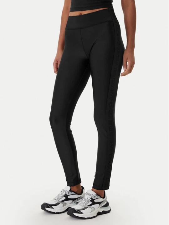 Zdjęcie produktu Versace Jeans Couture Legginsy 80HAC114 J0128 Czarny Slim Fit