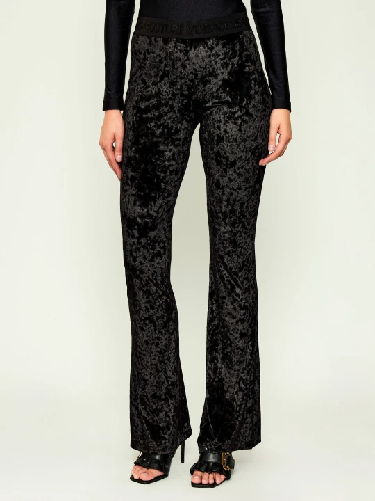 Zdjęcie produktu Versace Jeans Couture Legginsy | flare fit czarny