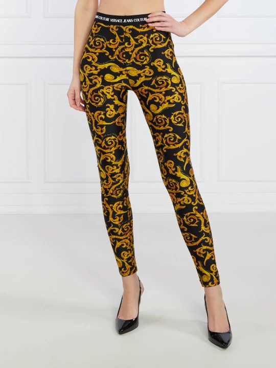 Zdjęcie produktu Versace Jeans Couture Legginsy | Slim Fit czarny
