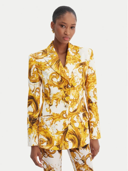 Zdjęcie produktu Versace Jeans Couture Marynarka 80HAQ702 NS756 Biały Slim Fit
