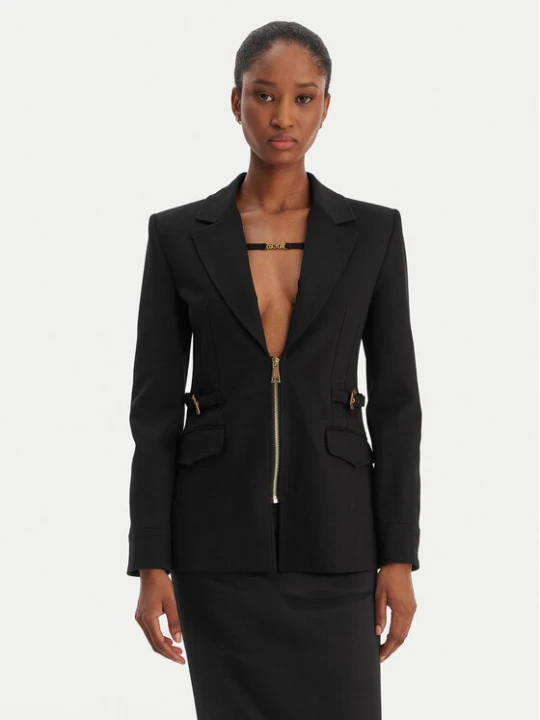 Zdjęcie produktu Versace Jeans Couture Marynarka 80HAQ750 J0092 Czarny Regular Fit