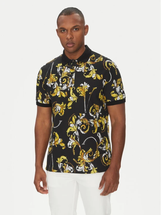 Zdjęcie produktu Versace Jeans Couture Polo 78GAG6S0 Czarny Regular Fit