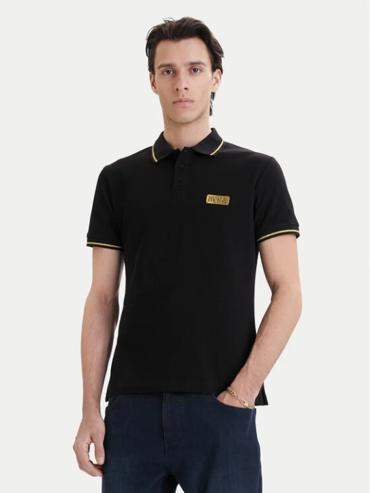 Zdjęcie produktu Versace Jeans Couture Polo 80GAGT05 CJ01T Czarny Regular Fit