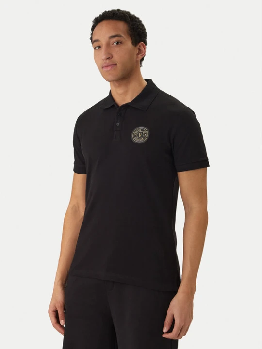Zdjęcie produktu Versace Jeans Couture Polo 80GAGT19 CJ01T Czarny Regular Fit