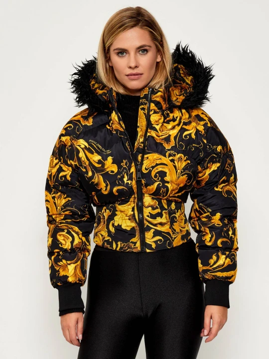 Zdjęcie produktu Versace Jeans Couture Puchowa kurtka | Cropped Fit czarny