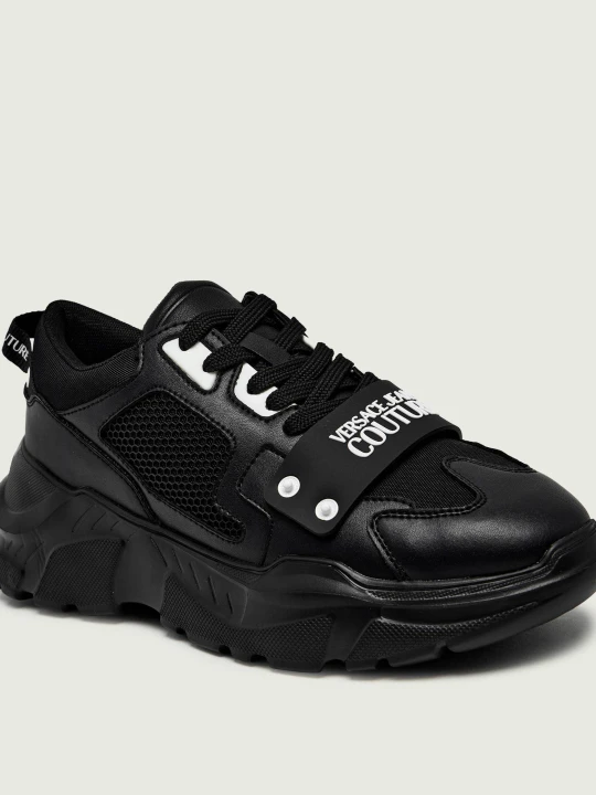 Zdjęcie produktu Versace Jeans Couture Skórzane sneakersy czarny