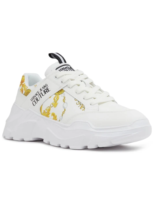 Zdjęcie produktu Versace Jeans Couture Skórzane sneakersy biały
