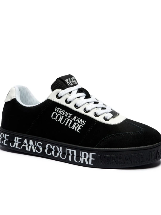 Zdjęcie produktu Versace Jeans Couture Skórzane sneakersy Court 88 czarny