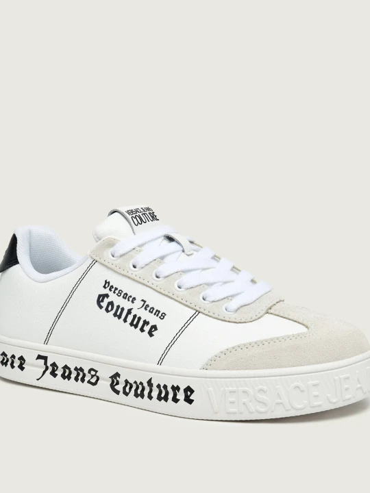 Zdjęcie produktu Versace Jeans Couture Skórzane sneakersy FONDO COURT 88 DIS. SK6 | zamsz biały