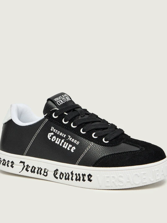 Zdjęcie produktu Versace Jeans Couture Skórzane sneakersy FONDO COURT 88 DIS. SK6 | zamsz czarny