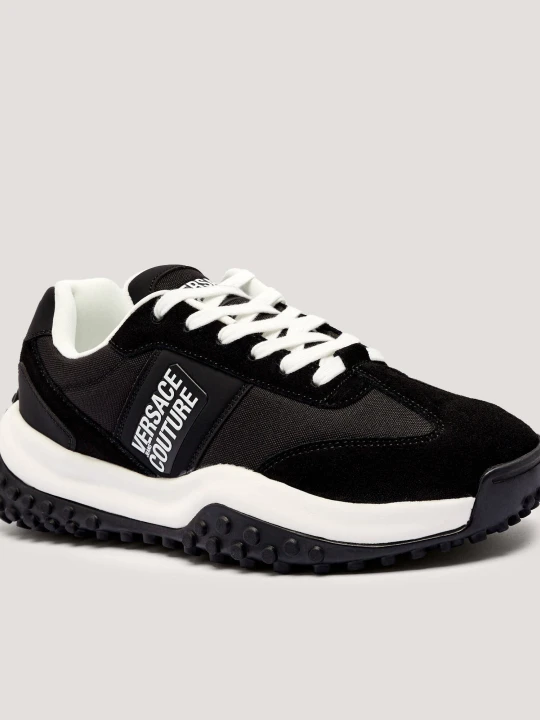 Zdjęcie produktu Versace Jeans Couture Skórzane sneakersy FONDO HYBER DIS. 47 czarny