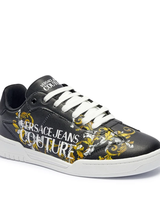 Zdjęcie produktu Versace Jeans Couture Sneakersy Fondo Brooklyn | z dodatkiem skóry czarny