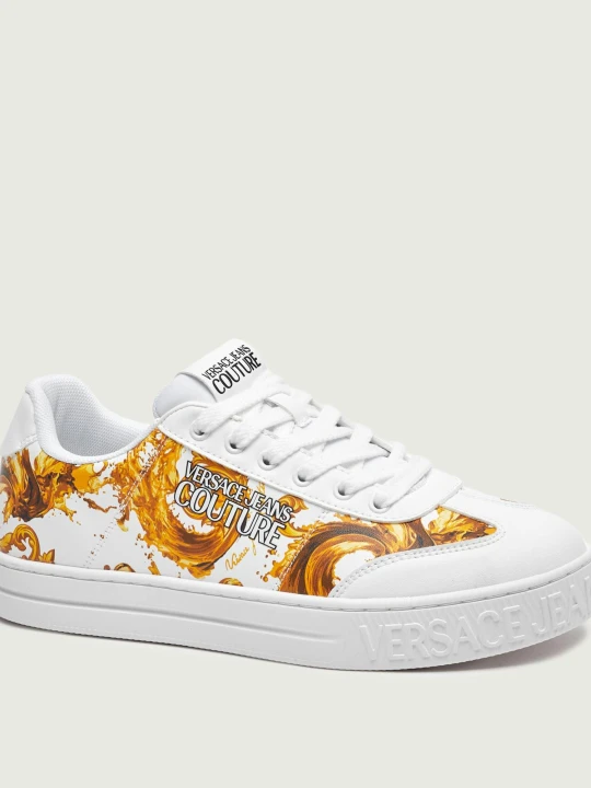 Zdjęcie produktu Versace Jeans Couture Sneakersy FONDO COURT 88 DIS. SK6 | z dodatkiem skóry biały